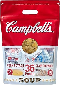 Amazon.co.jp: Campbells Campbell 18 Corn Potage Bags & 18 Clam
